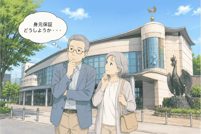 宝塚で身元保証が必要になる入院や老人ホーム入居、身寄りがない高齢者の不安について解説する画像