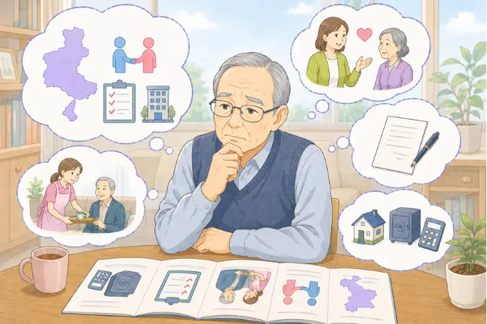 三木市の身元保証だけでなく兵庫県全体の支援内容や選択肢を比較しようと考える60代主婦の画像