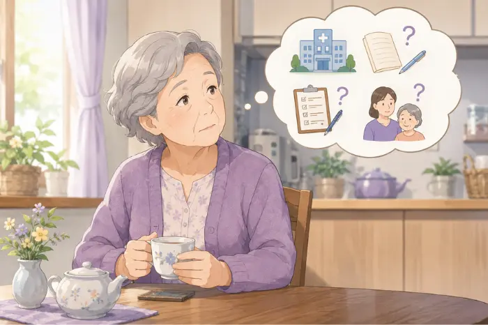 西脇市で身元保証を考える高齢者や家族が抱える不安や手続きの悩みについて解説する画像