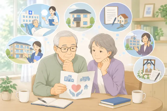 たつの市で身元保証を検討する際に、公的相談窓口と身元保証サービスの違いを解説する画像
