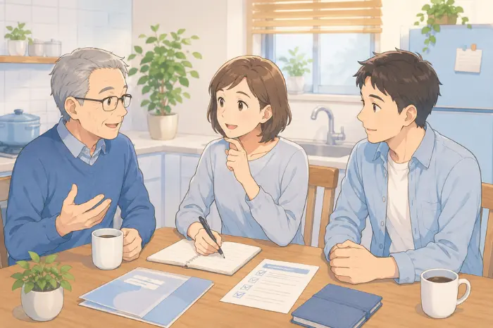 路市で身元保証について相談する前に、入院や施設入居、緊急連絡先などを整理している画像