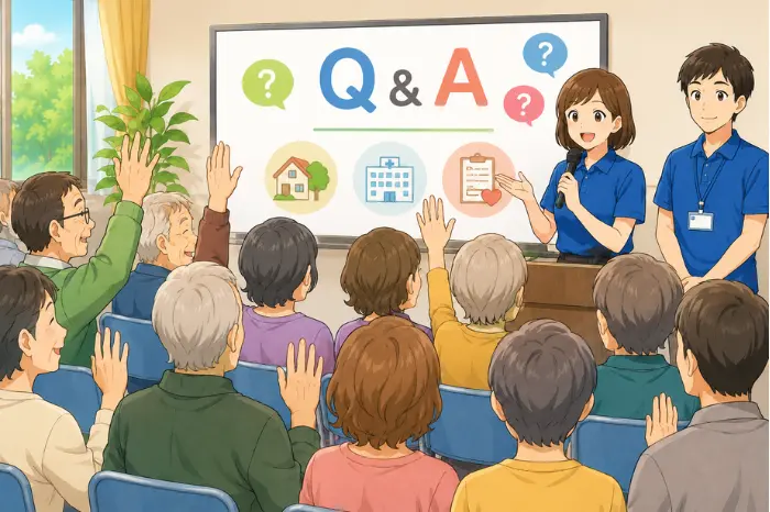 朝来市の身元保証で家族が遠方の場合や保証人がいない時、成年後見との違いについてよくある質問を整理する画像