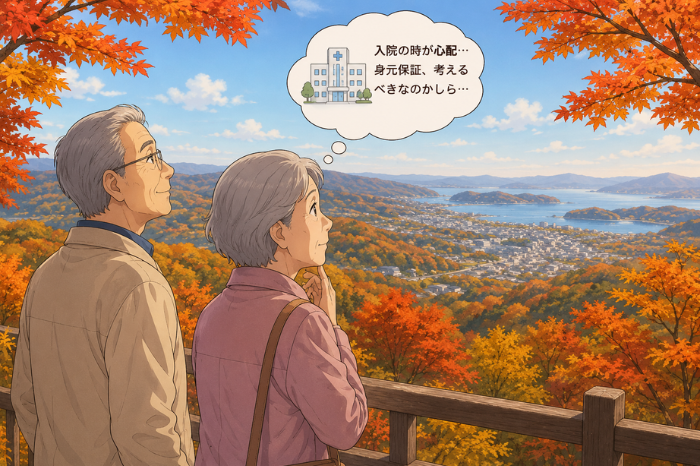 相生市で身元保証を考える家族が、親の入院や施設入居時の連絡対応と手続きを確認する画像